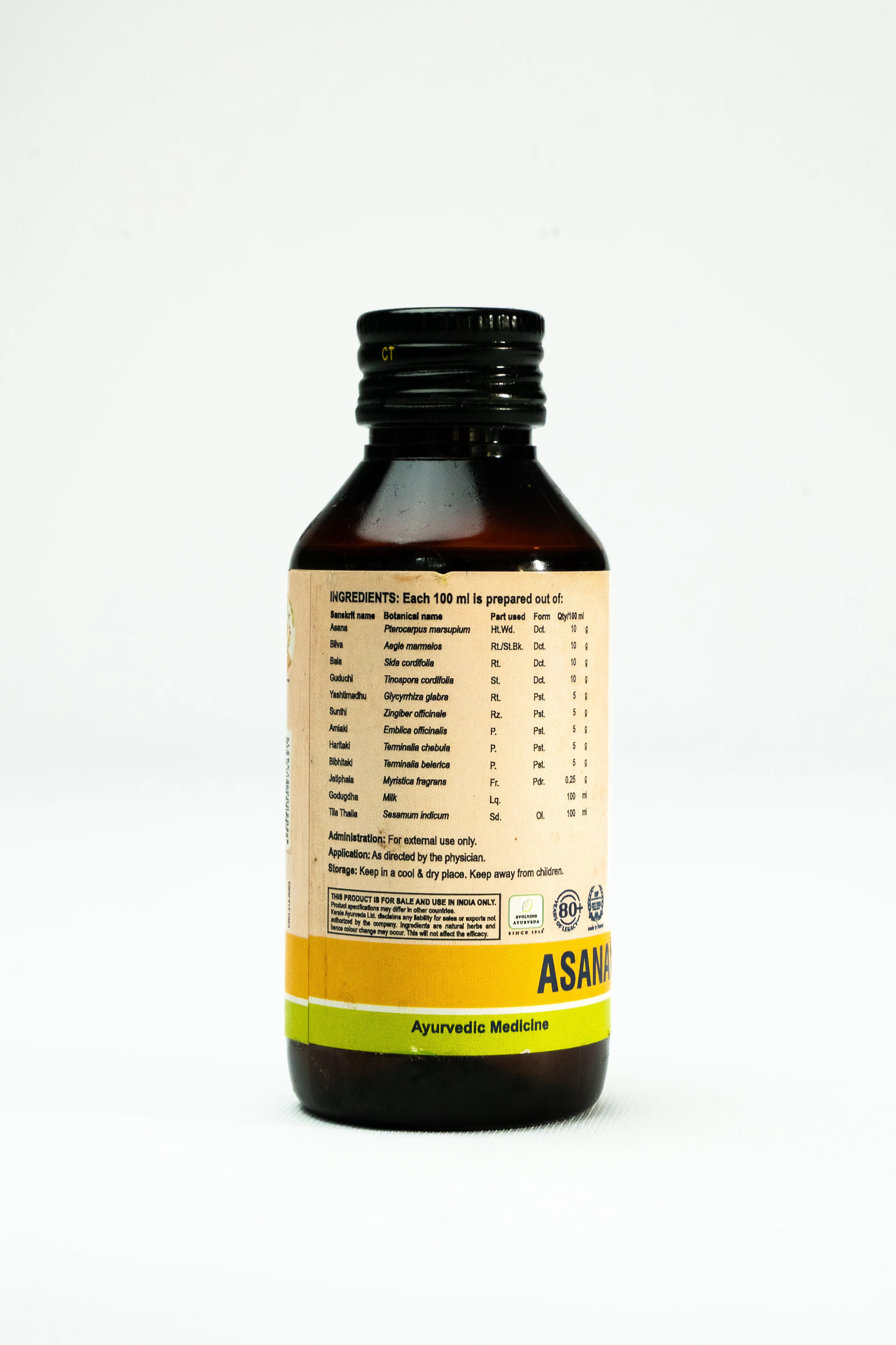 Asanavilwaadi Thailam (Oil-100 Ml) - Image 3