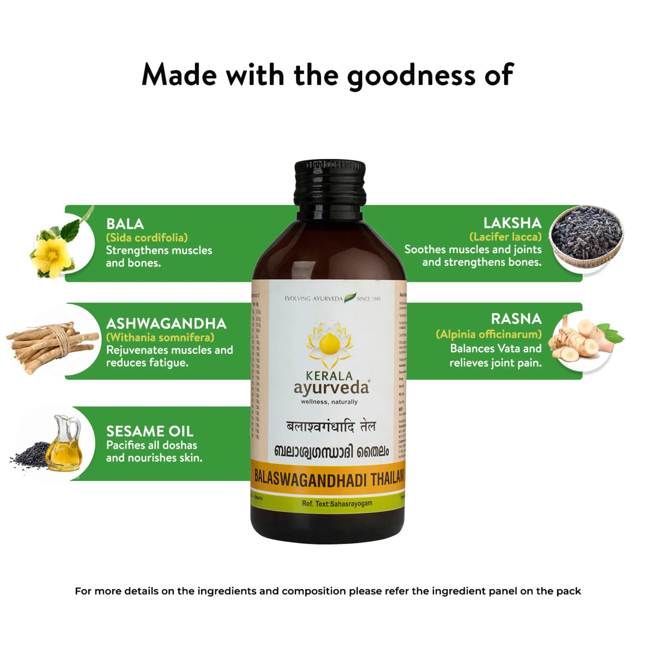 Balaswagandhadi Thailam | Helps Relieve Body Ache & Supports Muscle Recovery Post Illness - Image 5