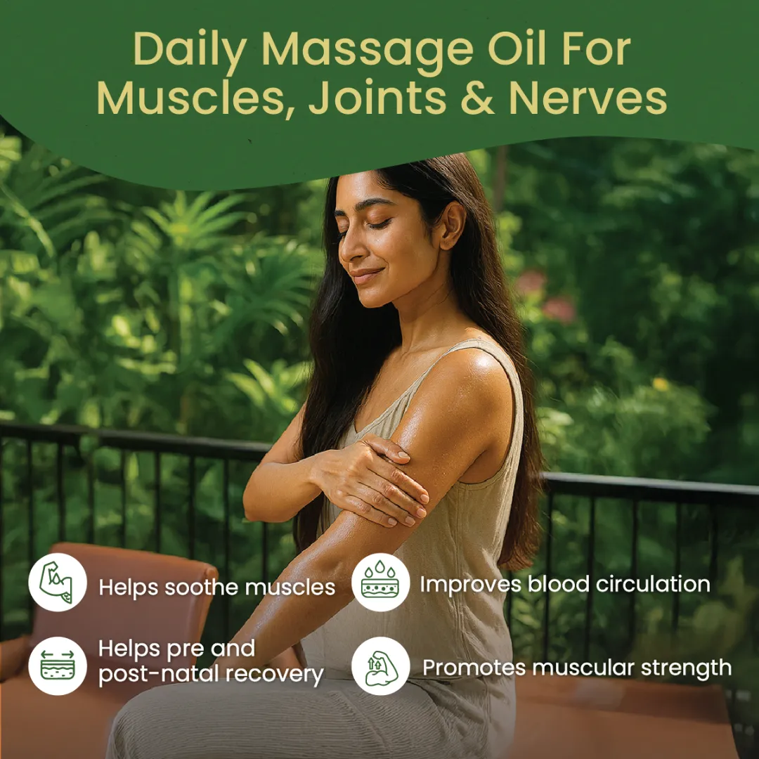 Dhanwantharam Thailam for Muscle Strength, Pregnancy Care & Postnatal Massage Support - Image 3
