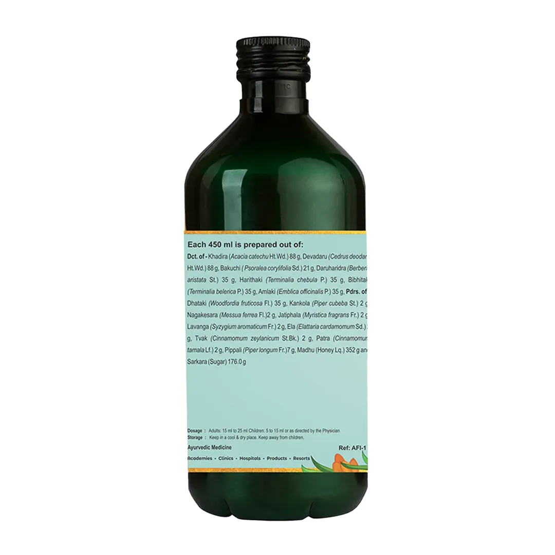 Khadirarishta | Promotes Skin Clarity & Helps Purify Blood - Image 9