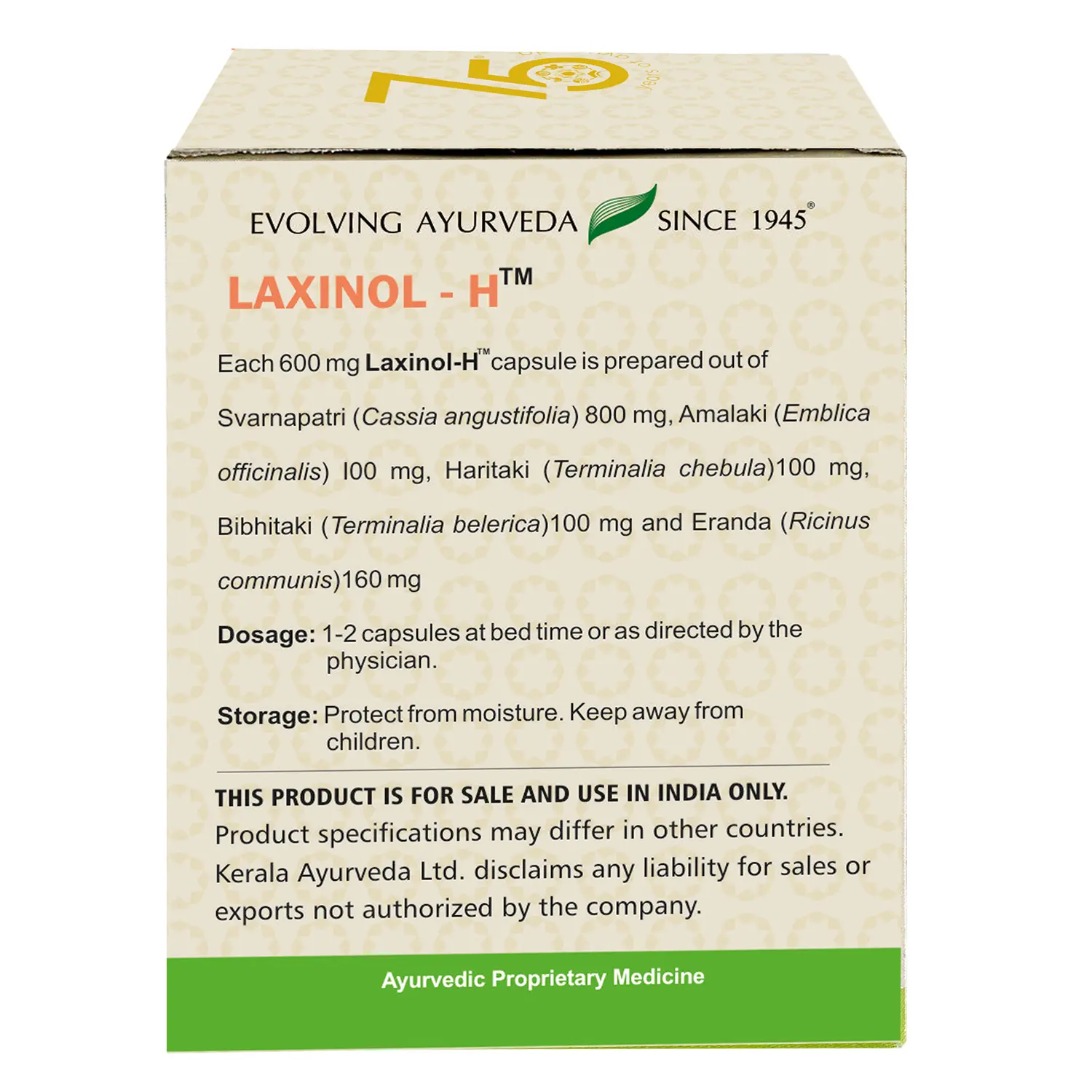 Laxinol-H Capsule for Regular Bowel Regularity, Digestive Comfort & Occasional Constipation Support - Image 5
