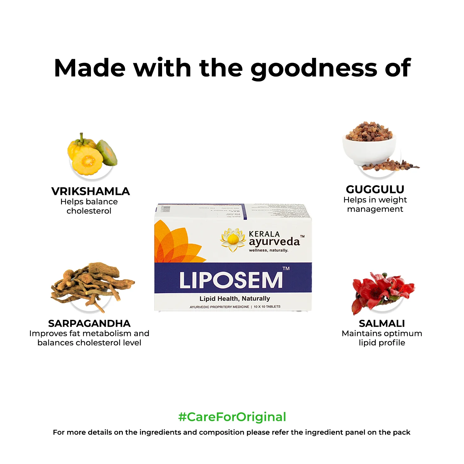 Liposem Tablets for Lipid Metabolism, Heart Wellness & Weight Management Support - Image 3