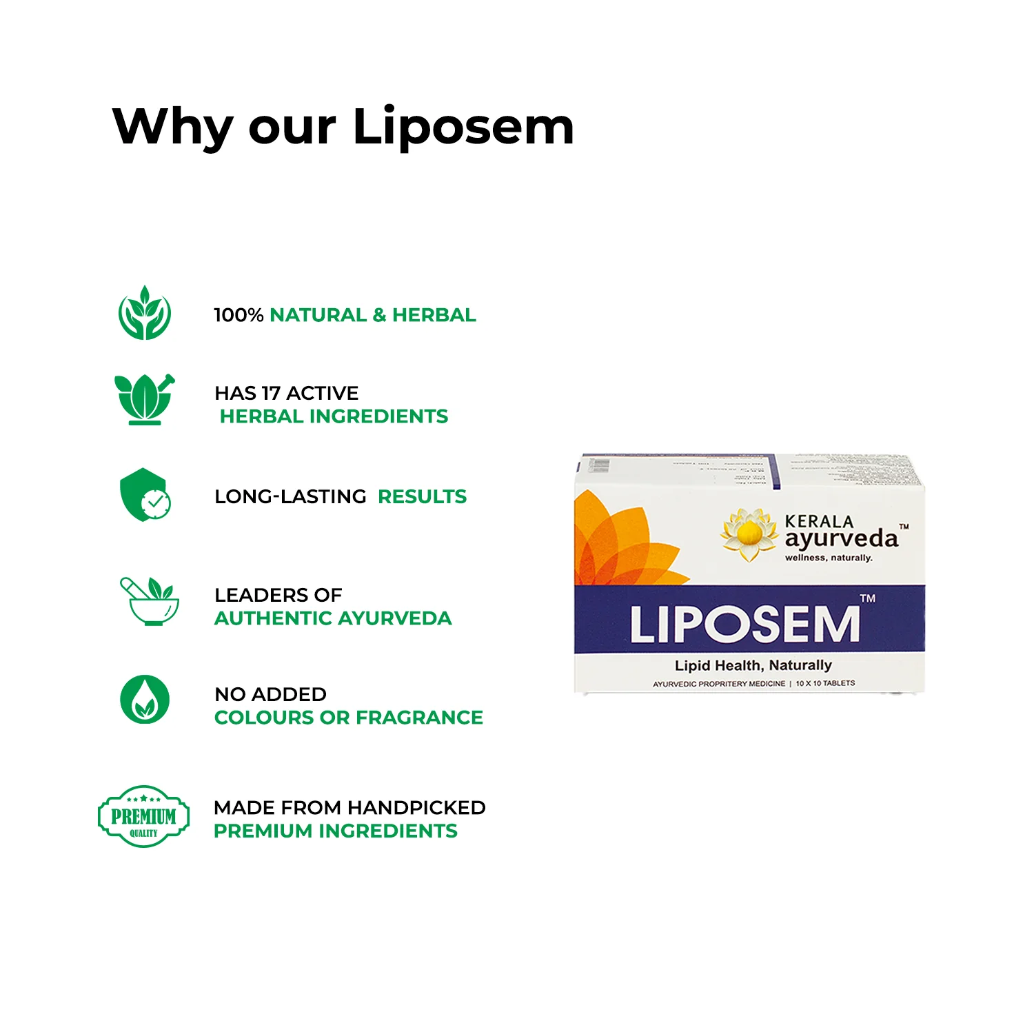 Liposem Tablets for Lipid Metabolism, Heart Wellness & Weight Management Support - Image 5