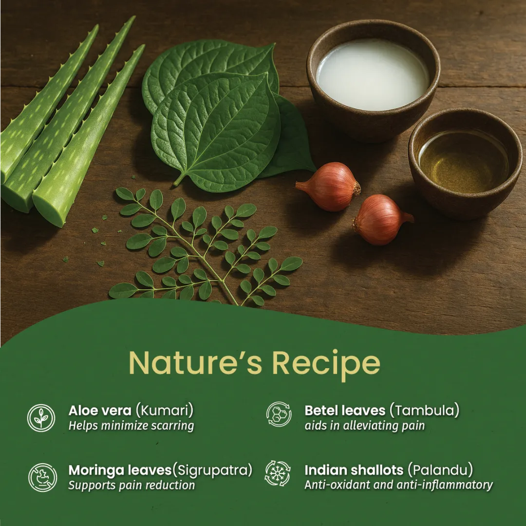 Murivenna Thailam Ayurvedic First-Aid Oil for cuts, bruises, Muscle Comfort & Joint Support - Image 4