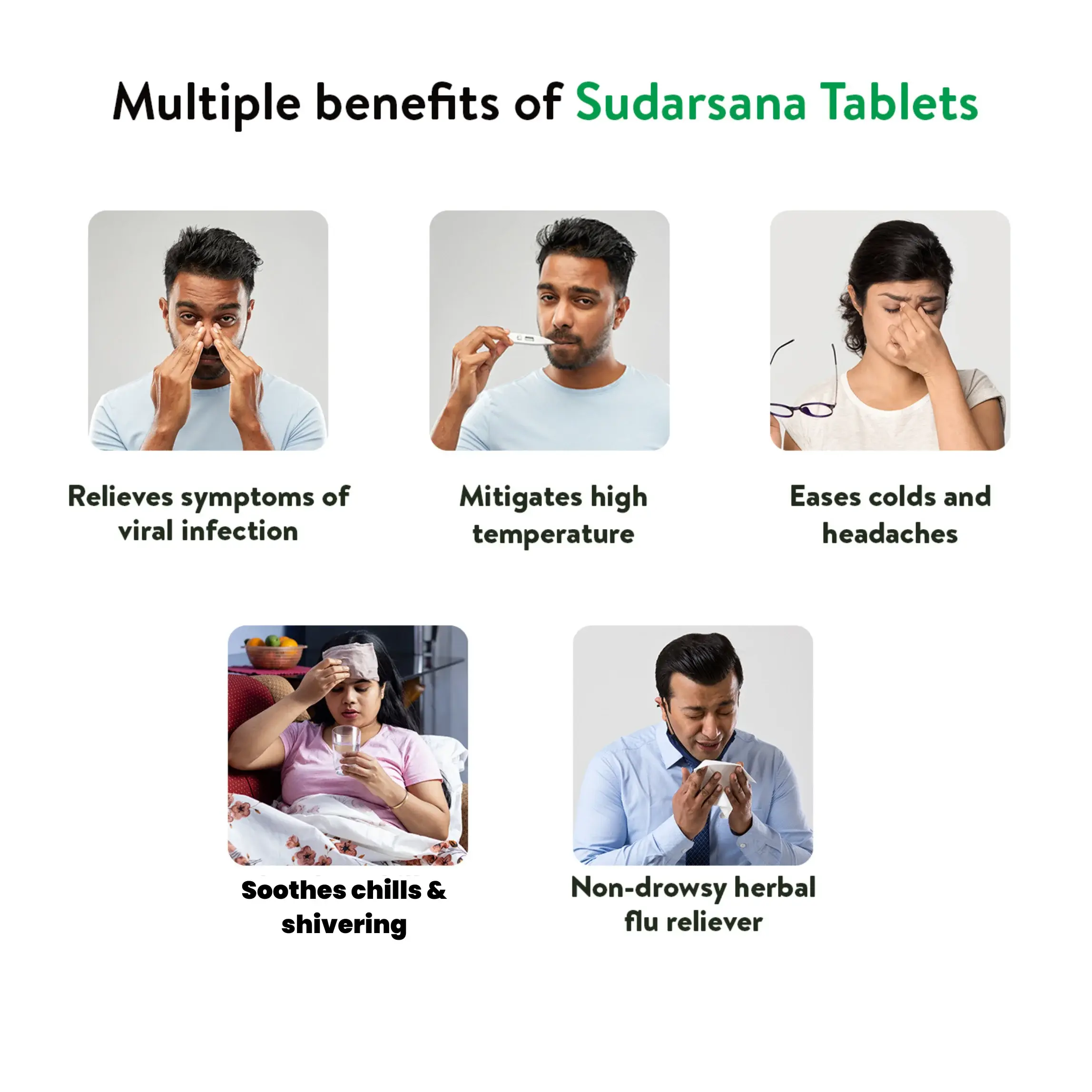 Sudarsana Tablet for Seasonal Wellness, Body Comfort & Natural Immune Support - Image 2