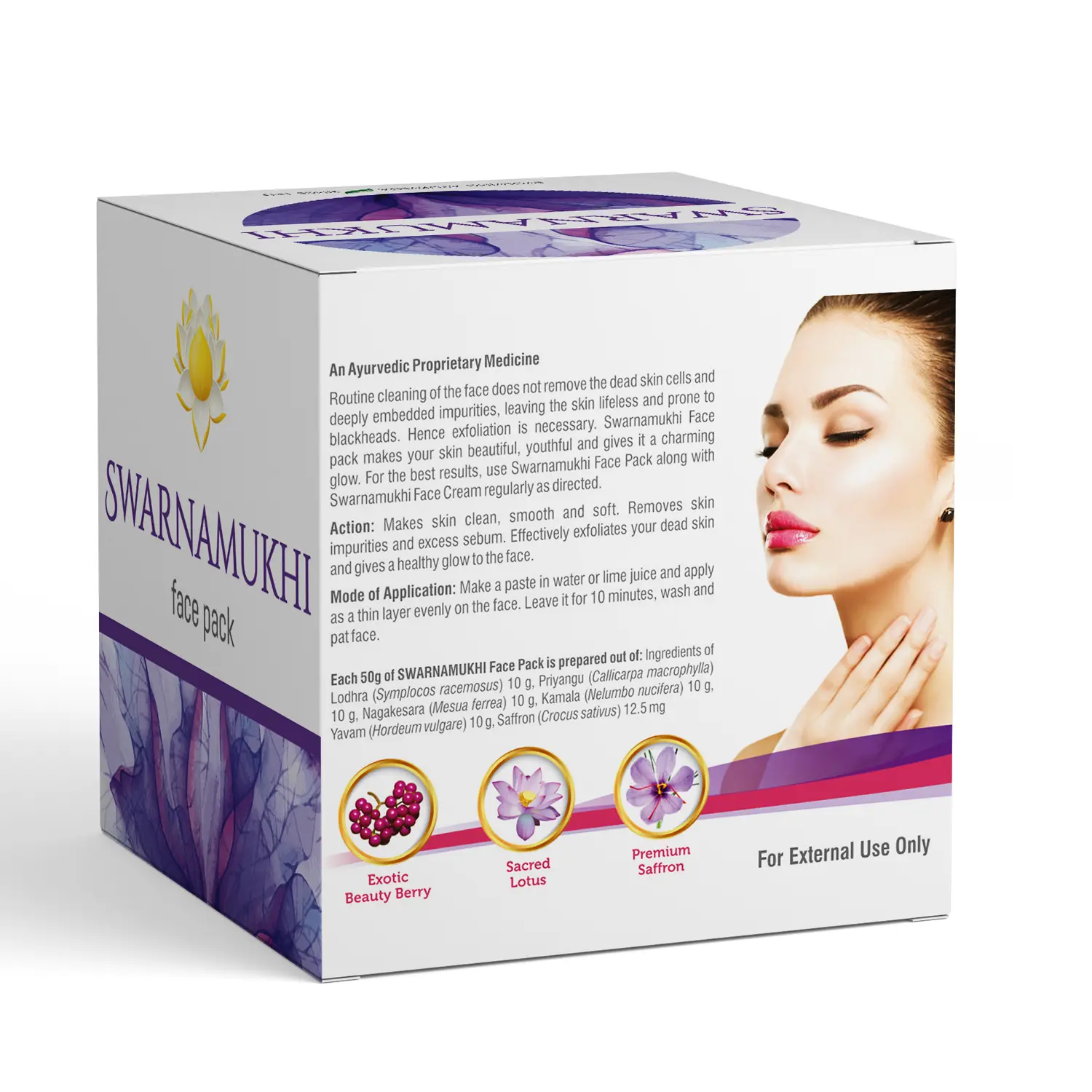 Swarnamukhi Face Pack | 3 In 1 Ayurvedic Face Pack For Fresh, Clear & Radiant Looking Skin - Image 3