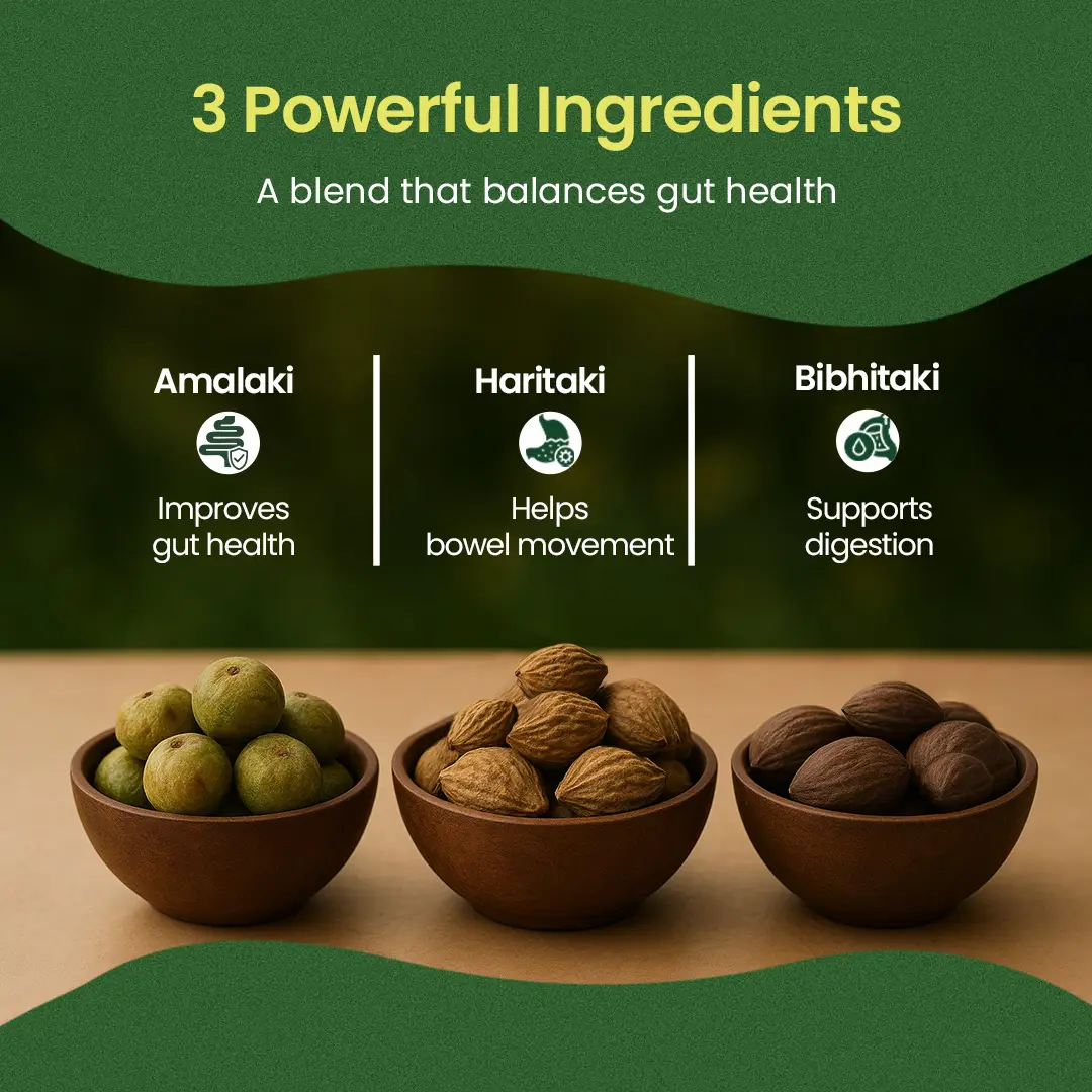 Triphala Choornam for Digestive Wellness, Gut Health & Bowel Regularity - Image 3